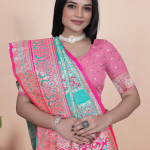 Mameraa Ethnic Motifs Woven Design Zari Saree - Image 5