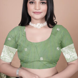 Mameraa Ethnic Motifs Woven Design Zari Saree - Image 5