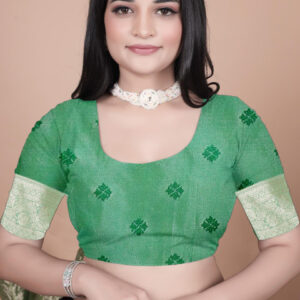Mameraa Ethnic Motifs Woven Design Zari Saree - Image 6