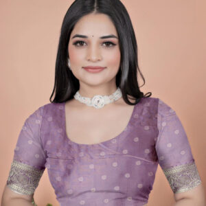 Mameraa Ethnic Motifs Woven Design Zari Saree With Blouse Piece - Image 6