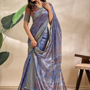 Mameraa Ethnic Motifs Zari Saree - Image 5