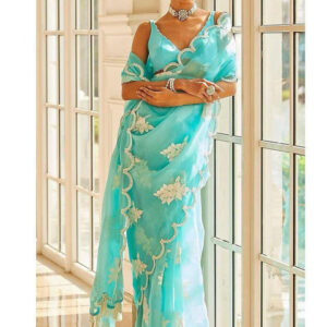 Mameraa Floral Embellished Saree - Image 1
