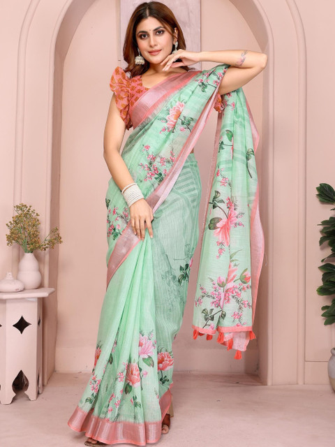 Mameraa Floral Printed Saree