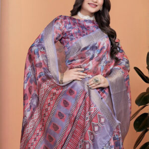 Mameraa Floral Printed Saree - Image 2