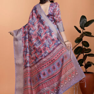 Mameraa Floral Printed Saree - Image 5