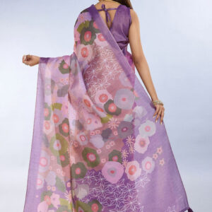 Mameraa Floral Printed Saree - Image 3