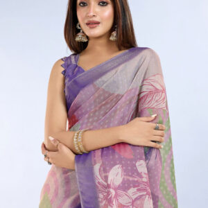Mameraa Floral Printed Saree - Image 2