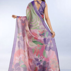 Mameraa Floral Printed Saree - Image 3