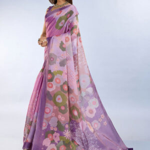 Mameraa Floral Printed Saree - Image 1
