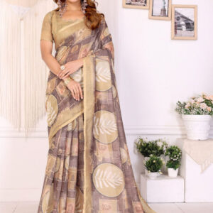 Mameraa Floral Printed Saree - Image 3