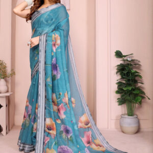 Mameraa Floral Printed Saree - Image 2