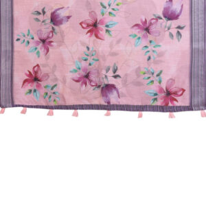 Mameraa Floral Printed Saree With Blouse Piece - Image 6
