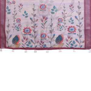 Mameraa Floral Printed Saree With Blouse Piece - Image 7