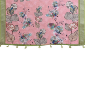 Mameraa Floral Printed Zari Saree - Image 6