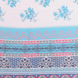 Mameraa Floral Printed Zari Saree - Image 6