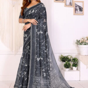 Mameraa Floral Saree - Image 3