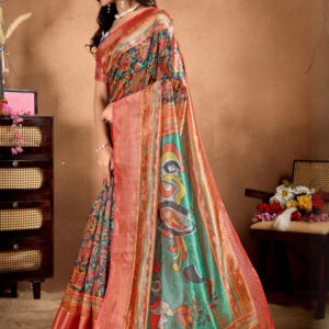 Mameraa Floral Saree - Image 2