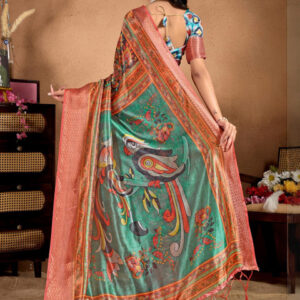 Mameraa Floral Saree - Image 3