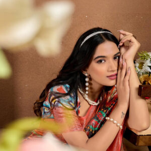 Mameraa Floral Saree - Image 4
