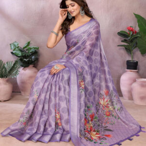 Mameraa Floral Saree - Image 4
