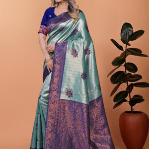 Mameraa Floral Woven Design Saree - Image 3