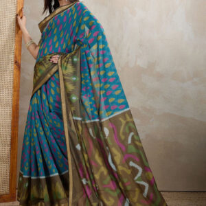 Mameraa Geometric Printed Saree - Image 3