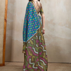 Mameraa Geometric Printed Saree - Image 4