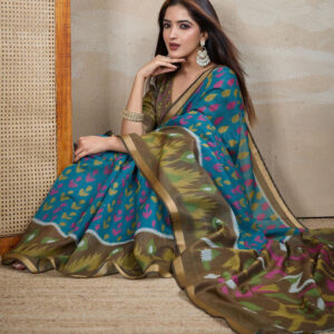 Mameraa Geometric Printed Saree - Image 5