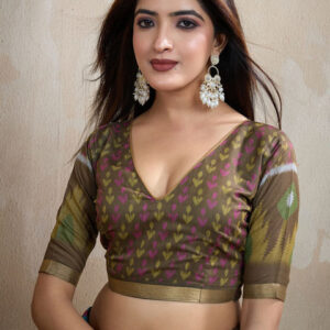 Mameraa Geometric Printed Saree - Image 7