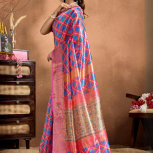 Mameraa Geometric Printed Saree - Image 3