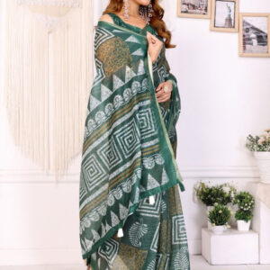 Mameraa Geometric Printed Saree - Image 3