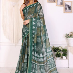 Mameraa Geometric Printed Saree - Image 4