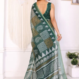 Mameraa Geometric Printed Saree - Image 5