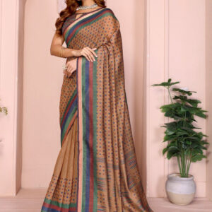 Mameraa Polka Dots Printed Saree - Image 3
