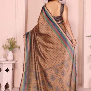 Mameraa Polka Dots Printed Saree - Image 4