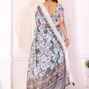 Mameraa Printed Woven Design Saree - Image 4