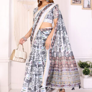 Mameraa Printed Woven Design Saree - Image 5