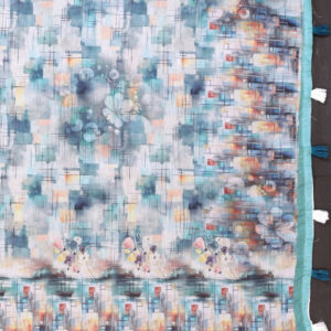 Mameraa Women Abstract Printed Saree - Image 6