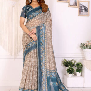 Mameraa Women Ethnic Motifs Printed Saree - Image 1
