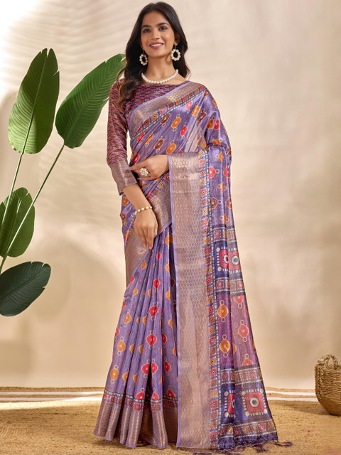 Mameraa Women Ethnic Motifs Printed Saree