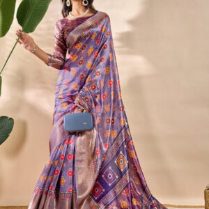 Mameraa Women Ethnic Motifs Printed Saree - Image 4