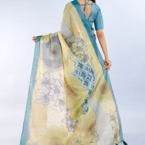 Mameraa Women Floral Printed Saree - Image 3