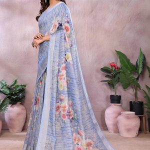 Mameraa Women Floral printed Saree - Image 2