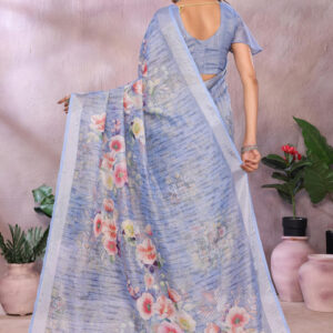 Mameraa Women Floral printed Saree - Image 4