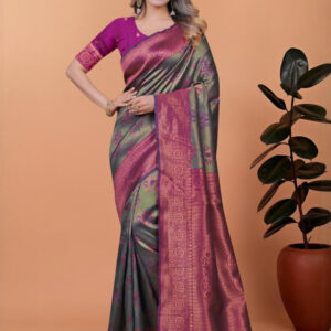 Mameraa Women Floral Saree - Image 1