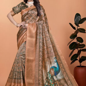 Mameraa Women Floral Saree - Image 1