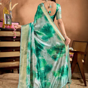 Mameraa Women Tie and Dye Saree - Image 4