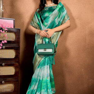 Mameraa Women Tie and Dye Saree - Image 5