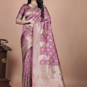 Mameraa Women Woven Design Floral Saree - Image 1