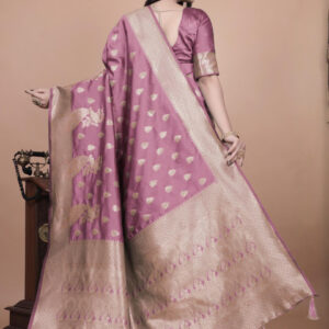 Mameraa Women Woven Design Floral Saree - Image 5